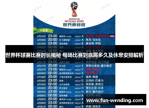 世界杯球赛比赛时长揭秘 每场比赛到底踢多久及休息安排解析