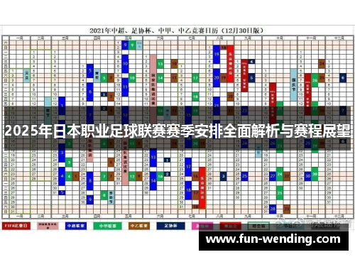 2025年日本职业足球联赛赛季安排全面解析与赛程展望