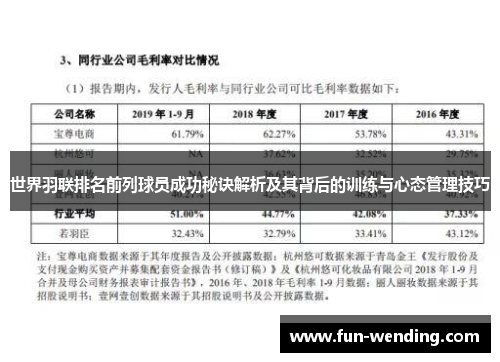 世界羽联排名前列球员成功秘诀解析及其背后的训练与心态管理技巧