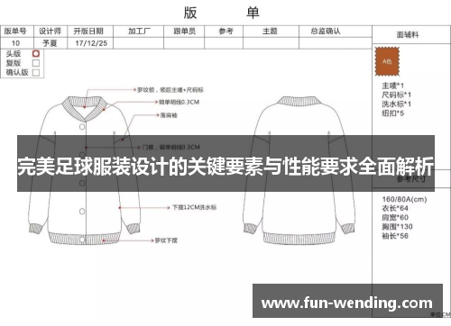 完美足球服装设计的关键要素与性能要求全面解析